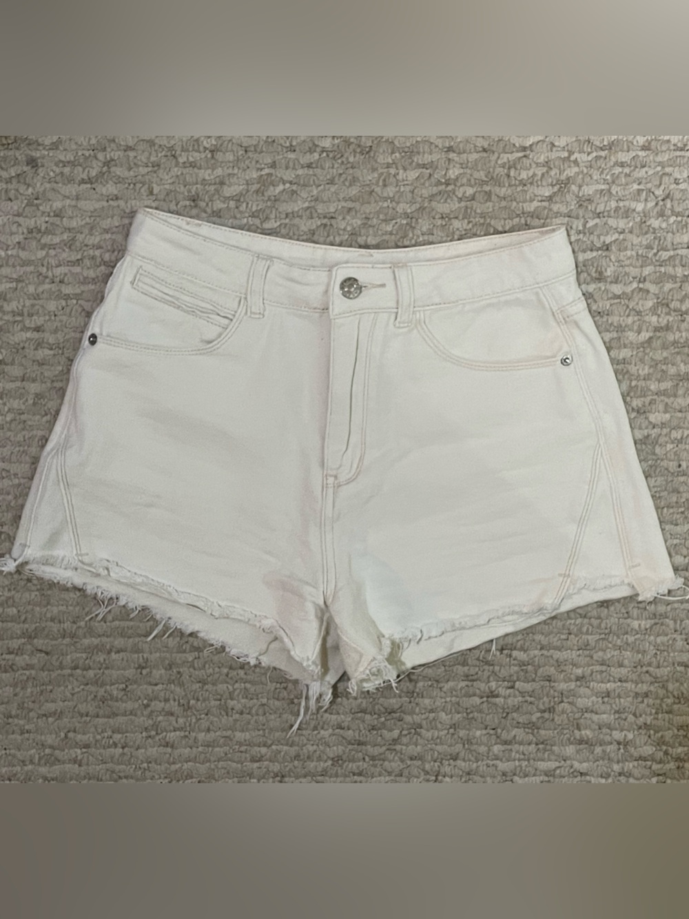 Shein Beige Denim Shorts